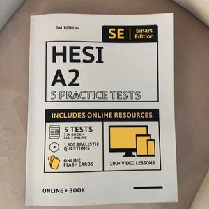 Hesi Practice Test Workbook! 5 practice tests!!